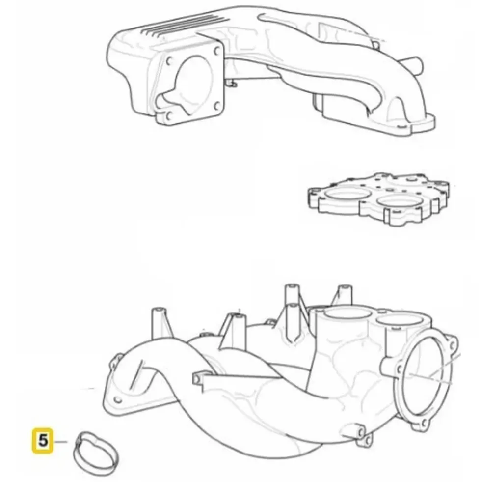 Joint d'admission d'air inférieur Victor Reinz pour Bmw Série 3 E46 (05/1998-09/2001)