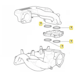 Joint d'admission d'air supérieur Victor Reinz pour Bmw Série 3 E36 Compact (01/1999-07/2000)
