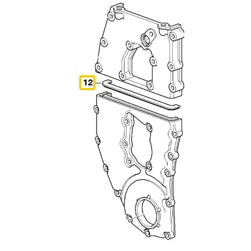 Joint de cache de distribution EL RING pour Bmw Série 3 E46 (04/1997-03/2002) - M43