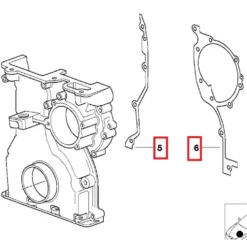Joint de cache de distribution inférieur pour Bmw Série 3 E46 (04/1997-08/2006) - 6 Cylindres essence
