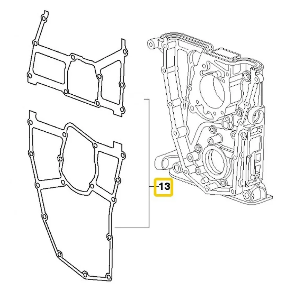 Joint de cache de distribution EL RING pour Bmw Série 5 E34 (03/1990-06/1996)