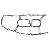 Joint de cache de distribution EL RING pour Bmw Série 3 E46 (04/1997-03/2002) - M43