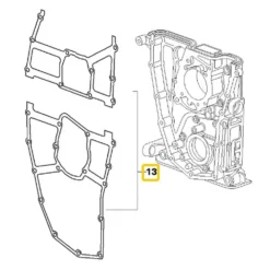Joint de cache de distribution EL RING pour Bmw Série 3 E46 (04/1997-03/2002) - M43