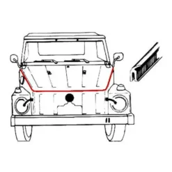 Joint de capot avant pour VW 181