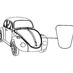 Joint de capot avant Qualité supérieure pour Volkswagen Coccinelle 1200 / 1300 / 1302 (08/1960-07/1985)