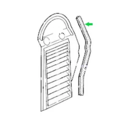 Joint de couvercle de radiateur d'huile moteur Porsche 911 et 930 (1984-1989)