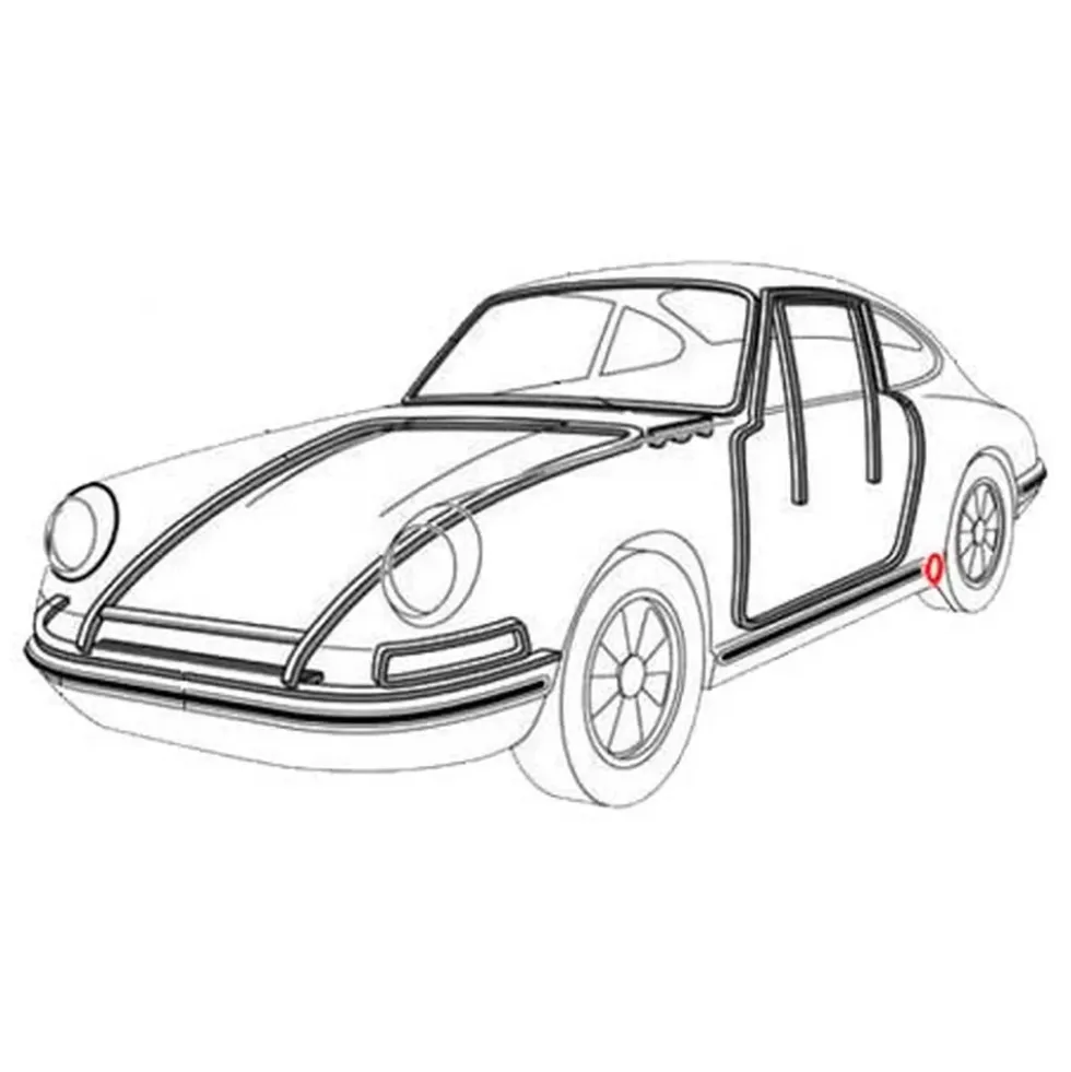 Joint de couvercle de visite de barre de torsion pour Porsche 911 et 912