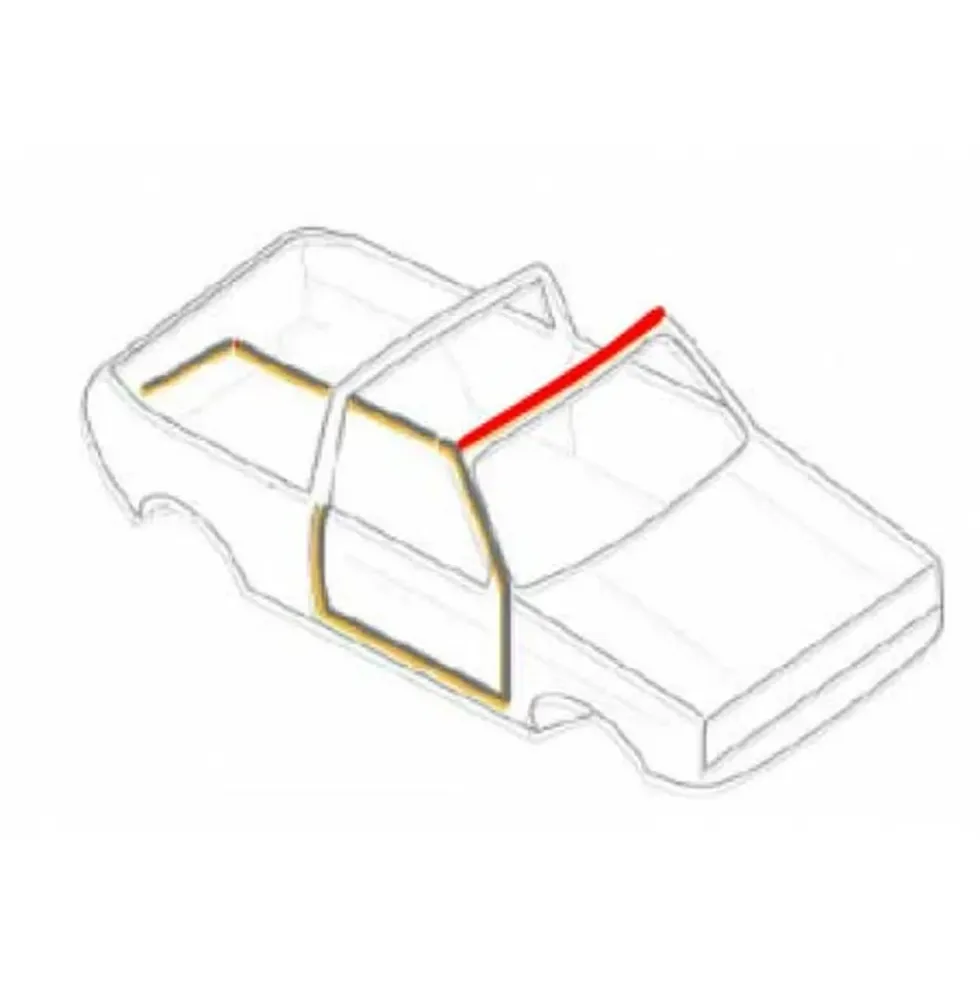 Joint de dessus de baie de pare-brise avant pour VW Golf 1 Cabriolet à partir de 1984->