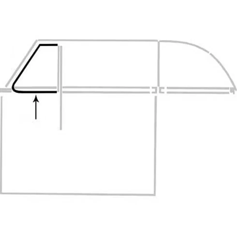 Joint de déflecteur droit pour Volkswagen Coccinelle Cabriolet 65 ->72