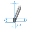 Joint de finition en U - 3,5 x 6 mm