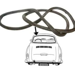 Joint de lunette arrière Deluxe pour Karmann-Ghia Coupé 55 ->65