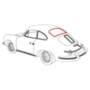 Joint de lunette arrière pour Porsche 356 Coupe pré A, A et B T5 (1950-1961)