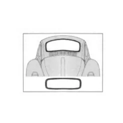 Joint de lunette arrière pour Volkswagen Coccinelle berline de 08/64 à 07/71 et à partir de 1980 (Mexicaines)