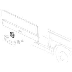 Joint de poignée grand modèle de porte de soute pour VOLKSWAGEN Transporter T25 Pick-up (05/1979-07/1992)