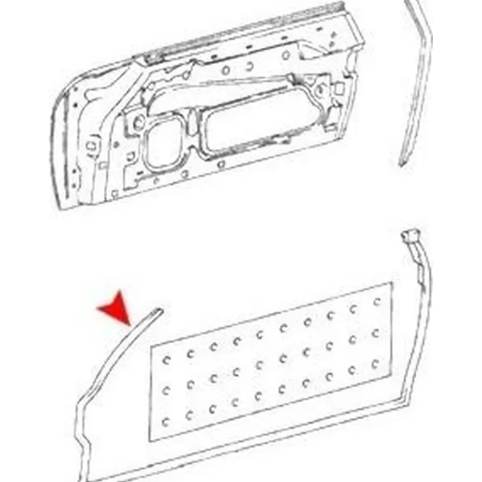 Joint de porte gauche pour Mercedes SL R107