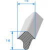 Joint de porte noir - 16 x 16 mm