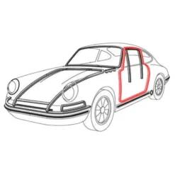 Joint de porte pour Porsche 911 et 912 Coupé (1965-1989)