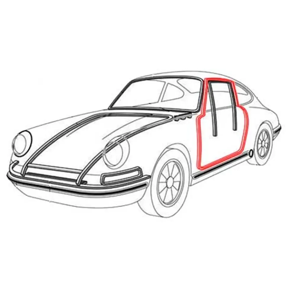 Joint de porte pour Porsche 911 et 912 Coupé (1965-1989)