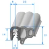 Joint de porte - 24,5 x 14 mm