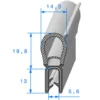 Joint de porte - 15 x 33 mm