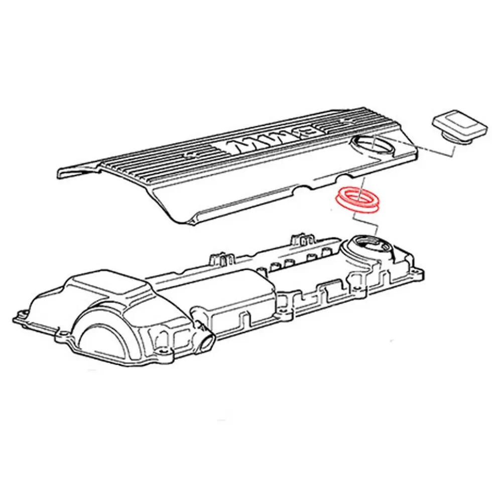 Joint de remplissage d'huile sur couvre culasse pour Bmw Série 7 E38 (10/1995-07/2001) - M52
