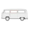 Joint de vitre latérale centrale DeLuxe qualité origine pour VOLKSWAGEN Combi Bay Window (08/1967-07/1979) - Moulure aluminium