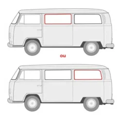 Joint de vitre latérale fixe pour VOLKSWAGEN Combi Bay Window (1968-1979)