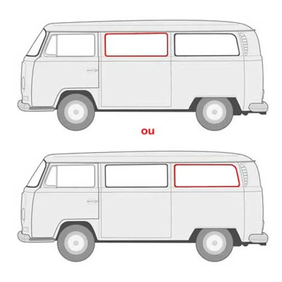 Joint de vitre latérale fixe pour VOLKSWAGEN Combi Bay Window (1968-1979)