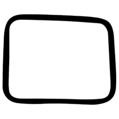 Joint de vitre latérale fixe pour VOLKSWAGEN Combi Split (1950-07/1967) - Qualité Allemande