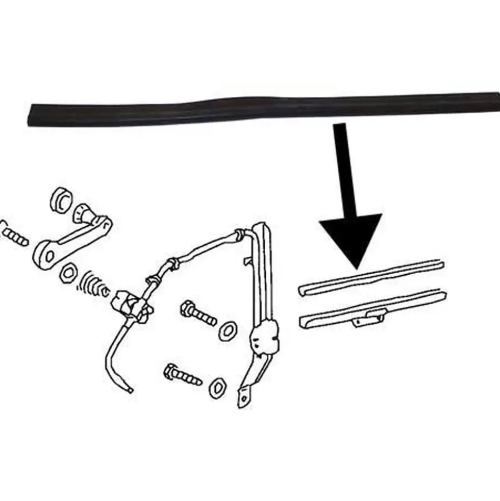 Joint en "U" de chaussure de vitre pour VOLKSWAGEN LT (1976-1996)