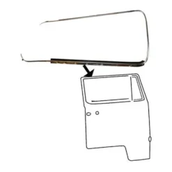 Joint lèche-vitre extérieur gauche pour VOLKSWAGEN Combi Bay Window (08/1967-07/1979) - Qualité standard