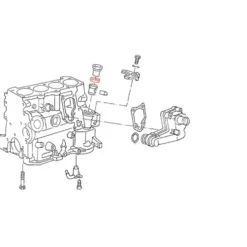 Joint pour obturateur de bloc moteur pour Golf 2