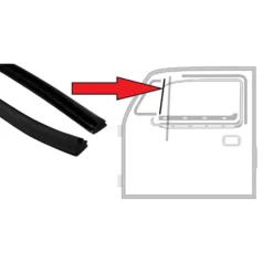 Joints arrière de déflecteurs gauche et droit pour Volkswagen Coccinelle berline (10/1952-07/1964)- 2 pièces