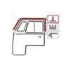 Joints de haut de portes pour VOLKSWAGEN Combi Split Brazil (1957-1975) - 2 pièces