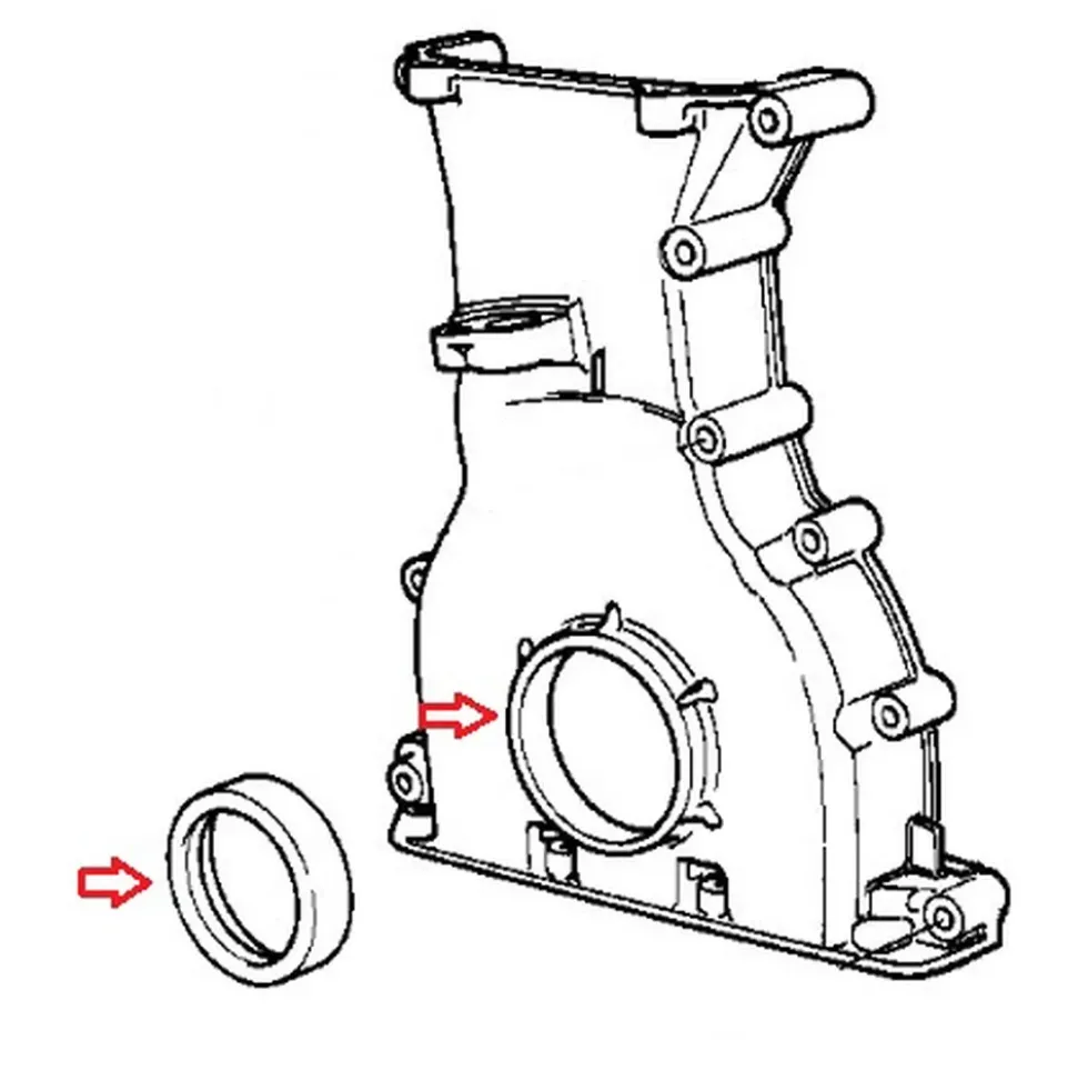 Joint spi de vilebrequin côté distribution El Ring pour Bmw Série 3 E46 (04/1997-08/2006)