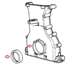 Joint spi de vilebrequin côté distribution El Ring pour Bmw Série 7 E65 (07/2002-02/2005)