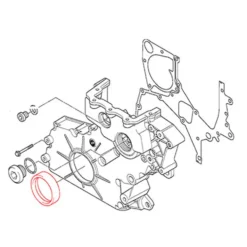 Joint spi de vilebrequin côté distribution pour Bmw X5 E70 et Lci (02/2006-06/2013) - M57N2