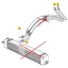 Joint Topran sur raccord de porte filtre à huile pour Bmw Série 3 E36 (01/1991-05/1999)