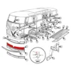 Jupe avant supérieure pour VOLKSWAGEN Combi Split Brazil (1957-1975) - sans "nez" - 150 mm
