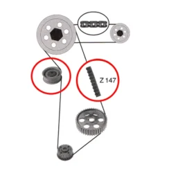 Kit de distribution pour Audi 80 de 87 ->96
