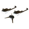 Kit de 2 poignées chromées avec clés de portes avant pour Combi 69 ->79