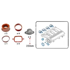 Kit suppression de clapet d'admission pour Bmw Série 3 E46 (01/1998-08/2006) - 22mm