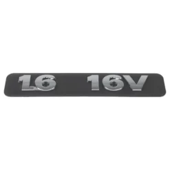 Logo 1.6 16V chromé de cache moteur plastique pour VW Golf 4 et Bora 1.6L 16V (05/1999-04/2001) - moteurs ATN AUS