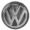Logo VW chromé sur fond noir de coffre pour VW Polo 3 6N1 Berline (09/1994-09/1999)