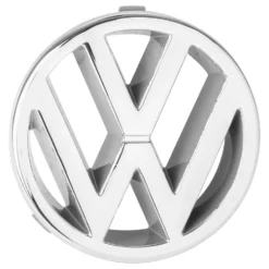 Logo VW 95mm chromé de calandre pour VW Golf 1 Cabriolet Caddy Golf 2 ou 3 Jetta 2 et Corrado (1987-)