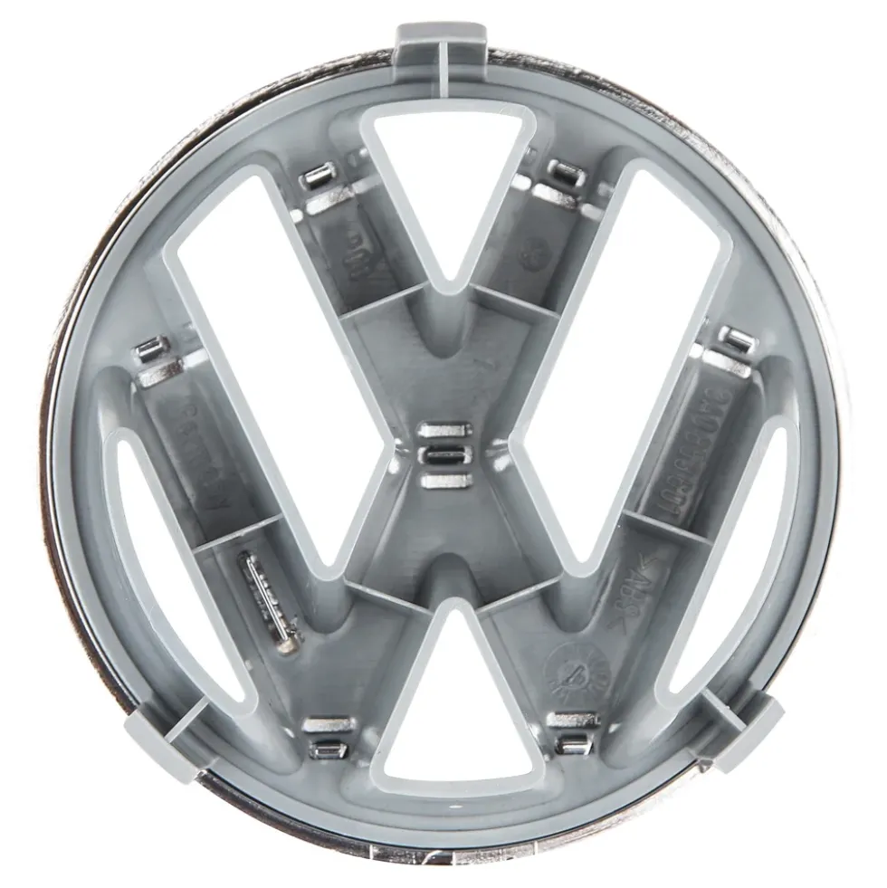 Logo VW 95mm chromé de calandre pour VW Golf 1 Cabriolet Caddy Golf 2 ou 3 Jetta 2 et Corrado (1987-)