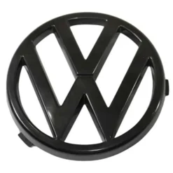 Logo VW 84mm noir de calandre 7 barrettes pour VW Polo 2 86C GT G40 (09/1985-09/1989) et VW Jetta 2 (12/1983-07/1987)