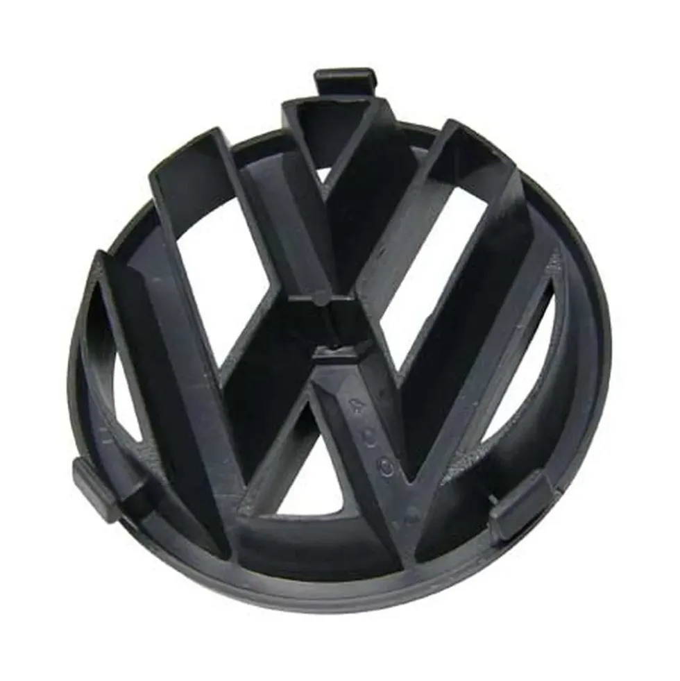 Logo VW 95mm noir de calandre pour VW Golf 1 Cabriolet Caddy Golf 2 ou 3 Jetta 2 et Corrado (1987-)