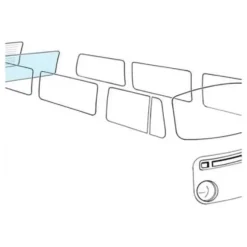 Lunette arrière claire pour Combi 64 ->79