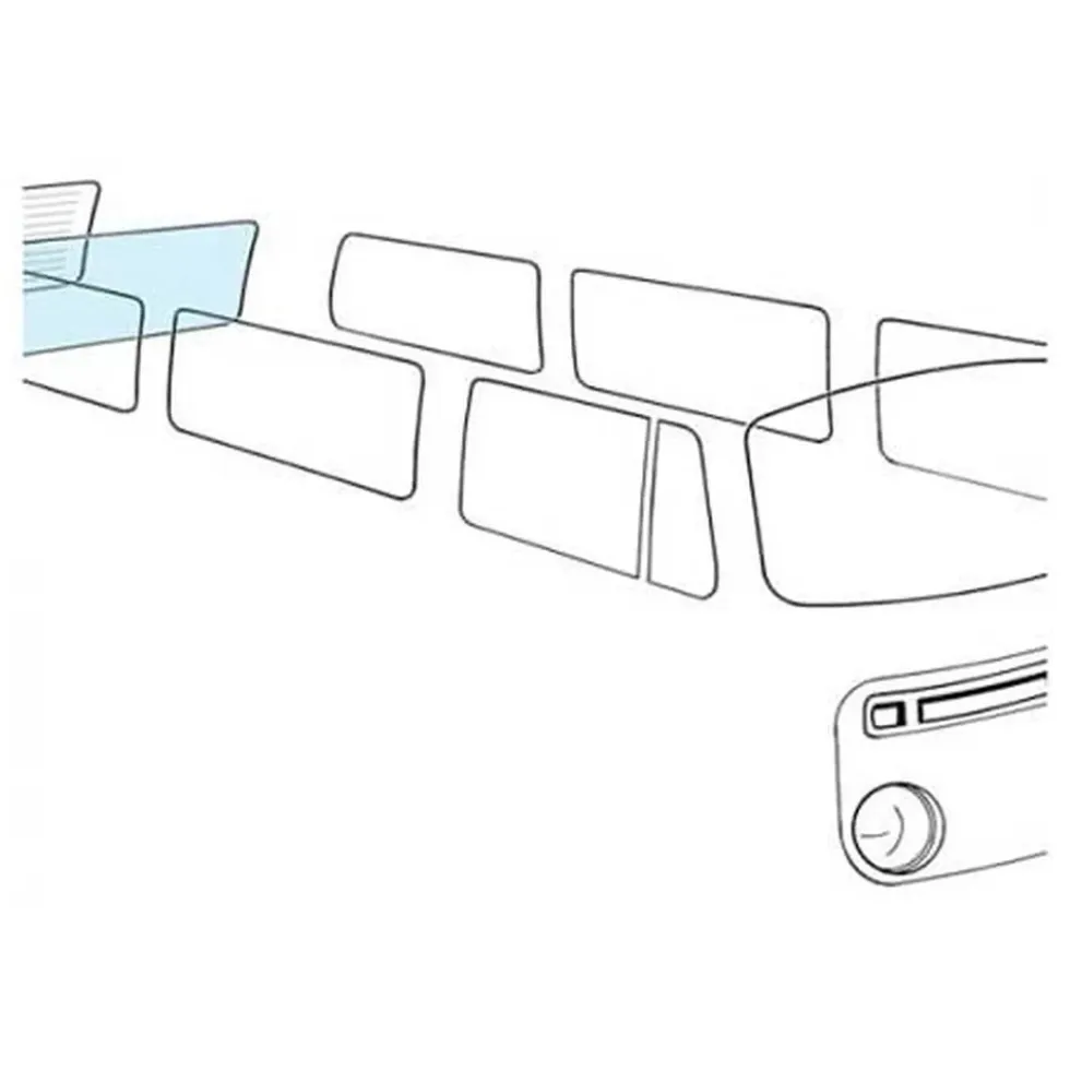 Lunette arrière claire pour Combi 64 ->79